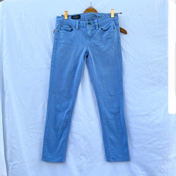 J.CREW | TOOTHPICK ANKLE CROPPED JEANS IN PERIWINKLE SIZE 26 - Picture 1 of 4